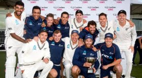 New Zealand won the series after hold out for draw