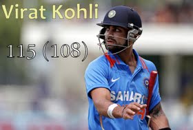Man of the match Virat Kohli for his 115 runs off 108 balls