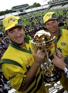 Mark Waugh (left) and Steve Waugh (right)
